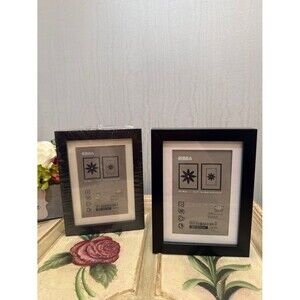 IKEA RIBBA Black Picture Photo Frames Set of Two